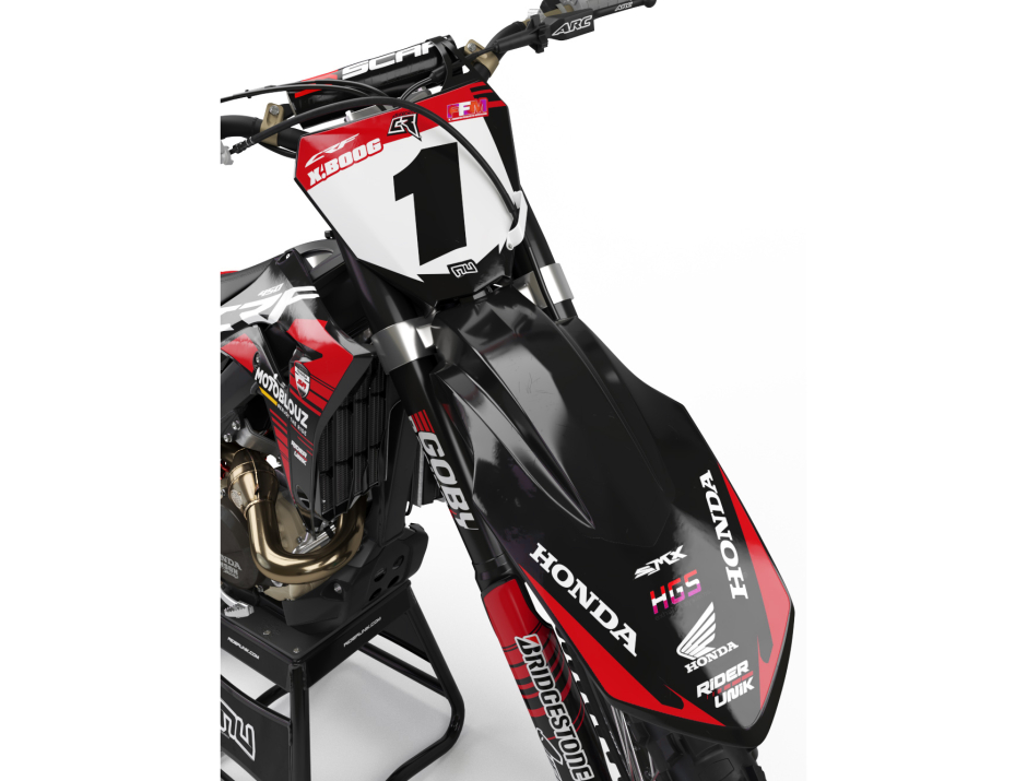 KIT DECO MOTOCROSS CR/CRF SR TEAM BLACK/RED EDITION 3