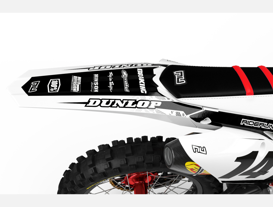 KIT DECO MOTOCROSS CR/CRF ENJOY THE RIDE RED/BLACK 2