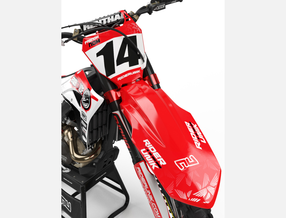 KIT DECO MOTOCROSS CR/CRF ENJOY THE RIDE RED/BLACK 3