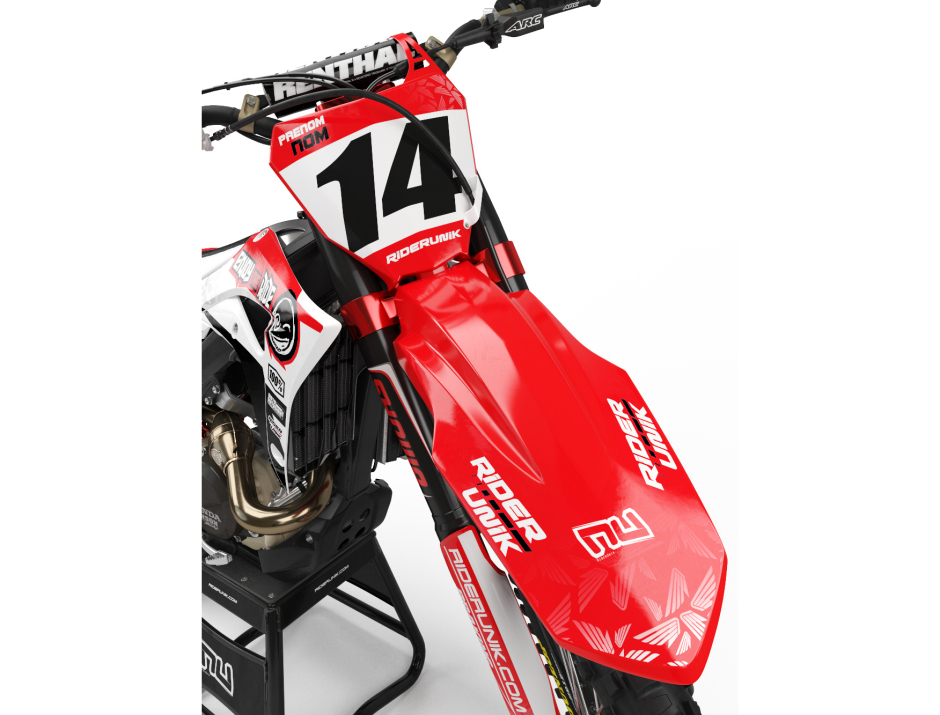 KIT DECO MOTOCROSS CR/CRF ENJOY THE RIDE RED/BLACK 3