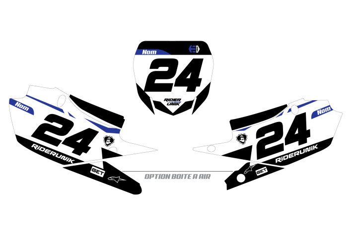 KIT DECO FONDS DE PLAQUES YAMAHA RIDER