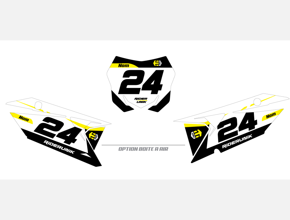 KIT DECO FONDS DE PLAQUES SUZUKI RIDER 1