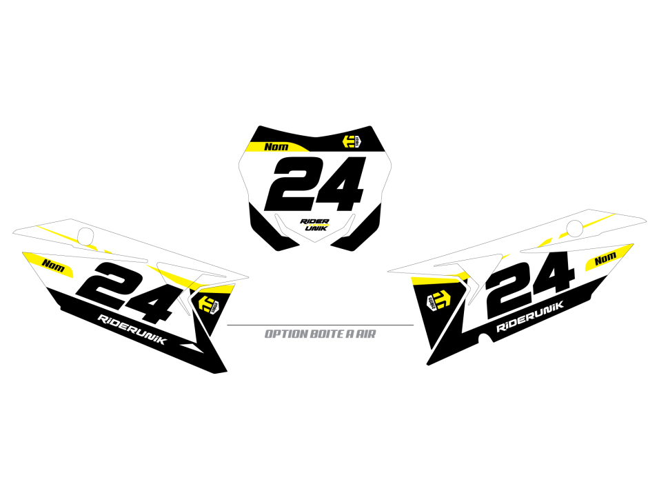 KIT DECO FONDS DE PLAQUES SUZUKI RIDER 1