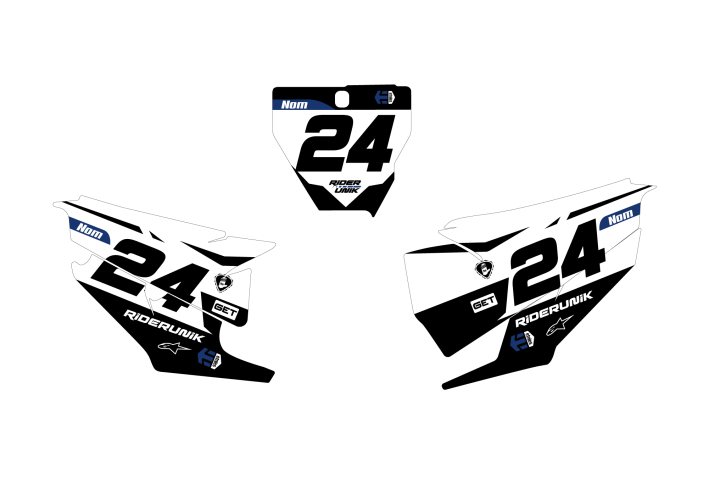 KIT DECO FONDS DE PLAQUES HUSQVARNA RIDER