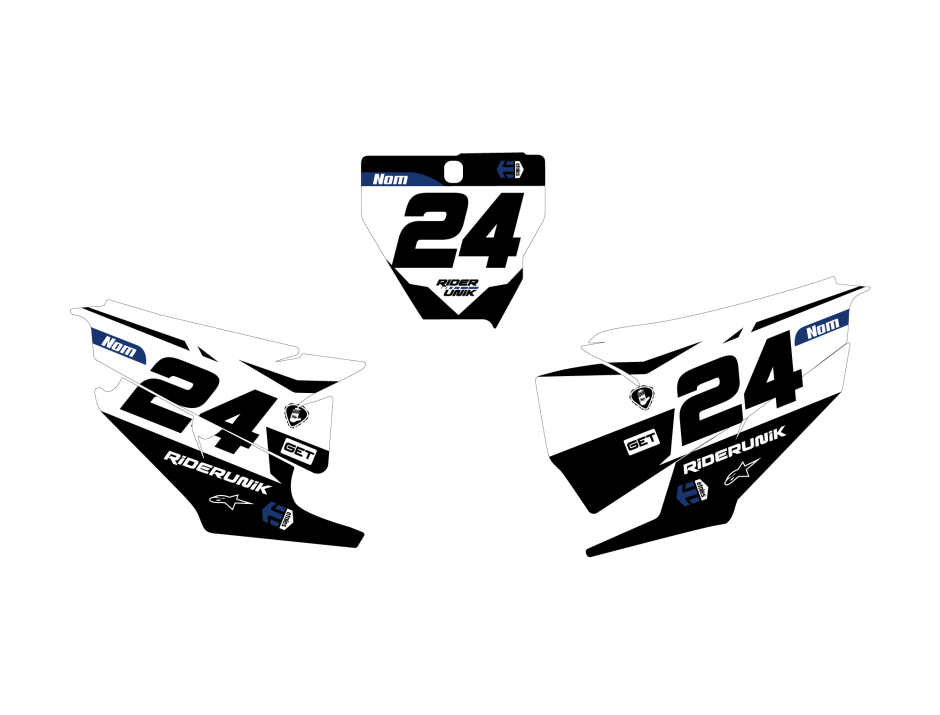 KIT DECO FONDS DE PLAQUES HUSQVARNA RIDER 1