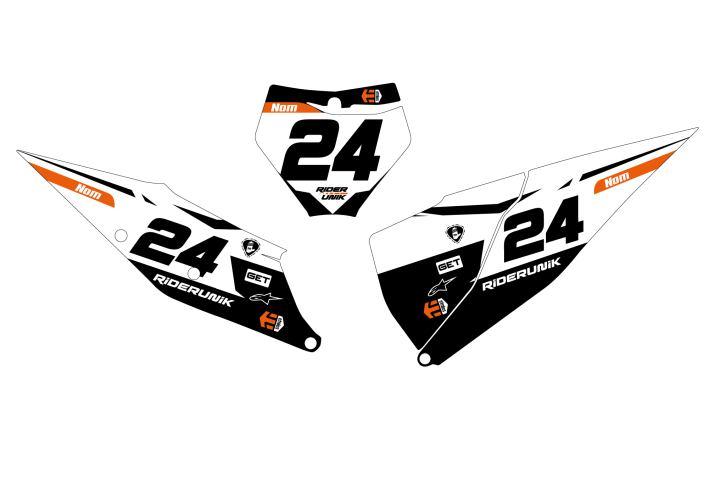 KIT DECO FONDS DE PLAQUES KTM RIDER