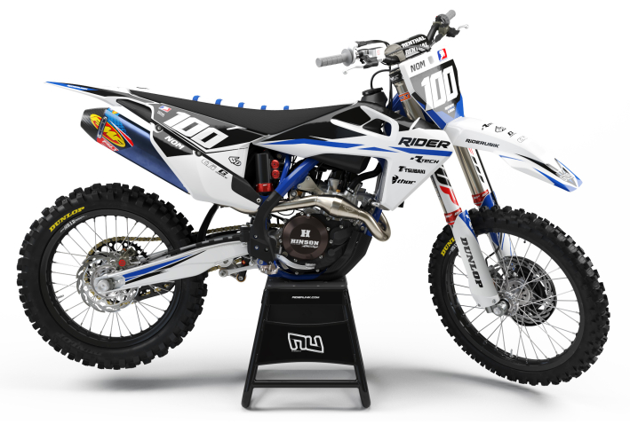KIT DECO MOTOCROSS HUSQVARNA RIDER BLUE 2019