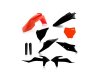Kit plastique Acerbis Ktm Orange/Black 2019 1