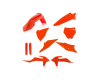 Kit plastique Acerbis Ktm Orange 2019 1