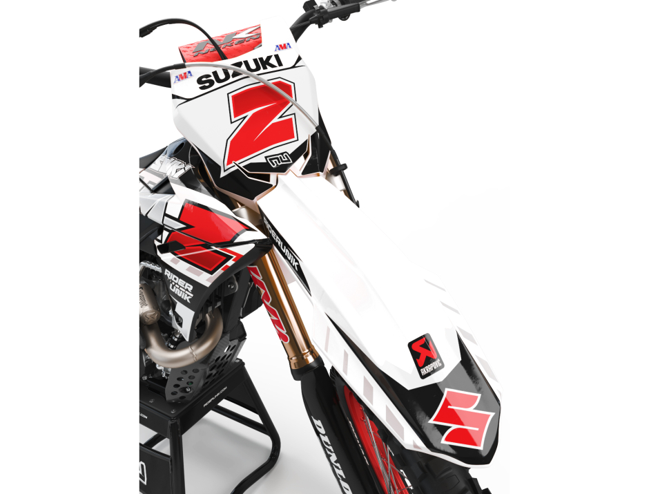 KIT DECO MOTOCROSS SUZUKI GRAF WHITE 3
