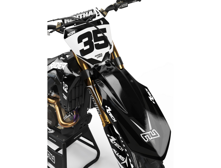 KIT DECO MOTOCROSS CR/CRF RIDER BLACK 3