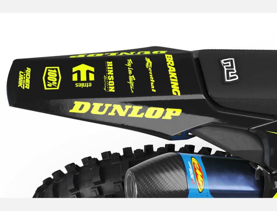KIT DECO MOTOCROSS HUSQVARNA TEALBRO JAUNE FLUO 2019 2