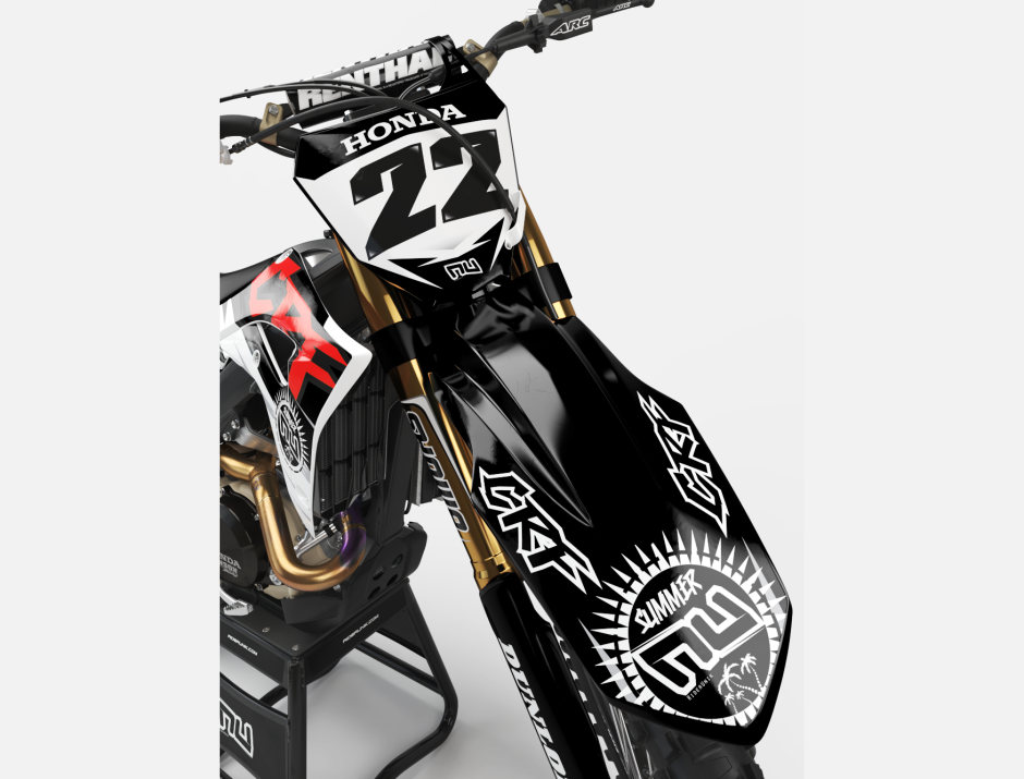 KIT DECO MOTOCROSS CR/CRF SUMMER BLACK 3