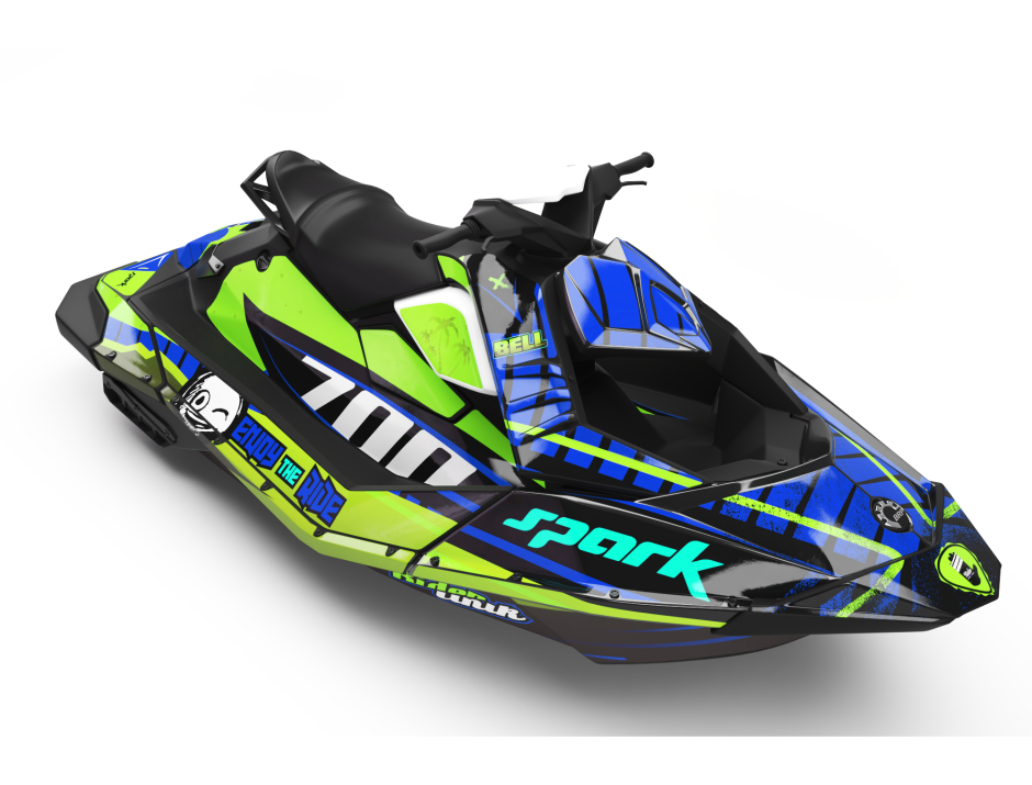 KIT DECO SEA-DOO SPARK ENJOY THE RIDE CUP VERT 1