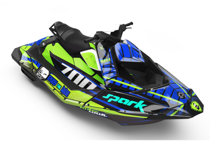 KIT DECO SEA-DOO SPARK ENJOY THE RIDE CUP VERT