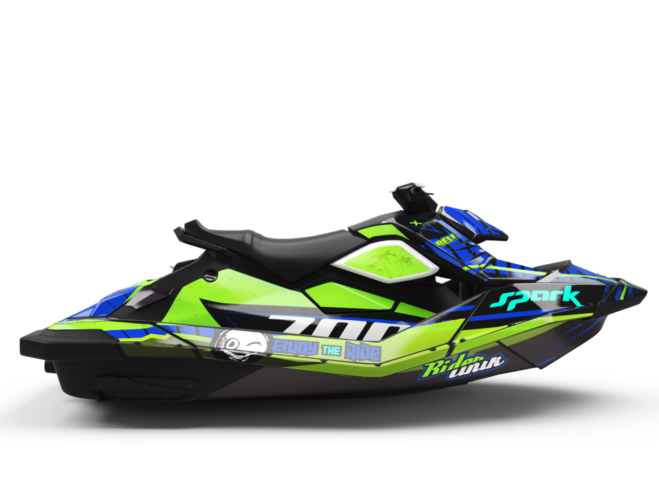 KIT DECO SEA-DOO SPARK ENJOY THE RIDE CUP VERT 2