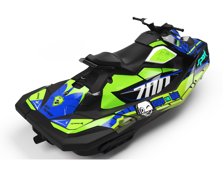 KIT DECO SEA-DOO SPARK ENJOY THE RIDE CUP VERT 3