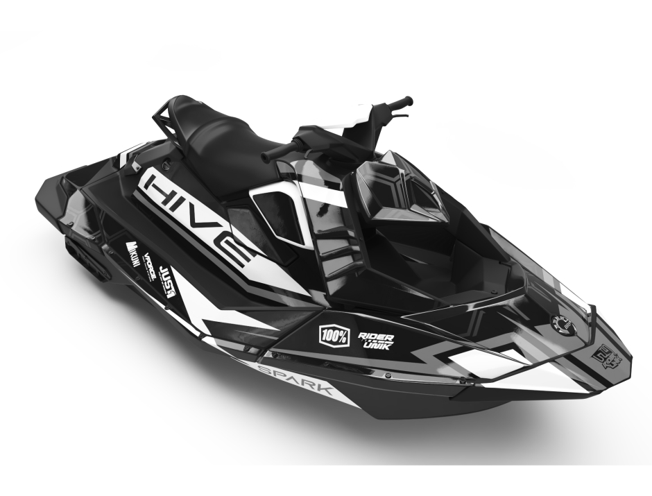 KIT DECO SEA-DOO SPARK HIVE GREY 1