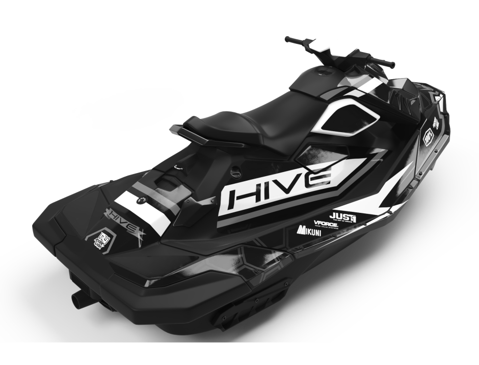 KIT DECO SEA-DOO SPARK HIVE GREY 3