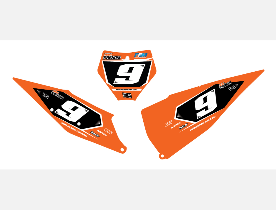 KIT DECO FONDS DE PLAQUES KTM PIP'S 1