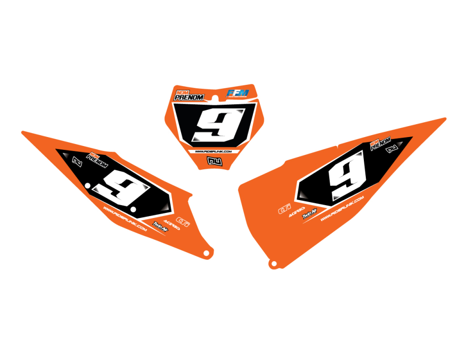 KIT DECO FONDS DE PLAQUES KTM PIP'S 1