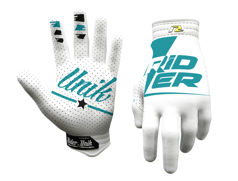 Gants motocross RiderUnik Rider White 1