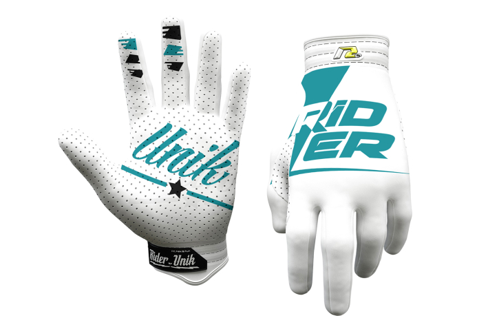 Gants motocross RiderUnik Rider White