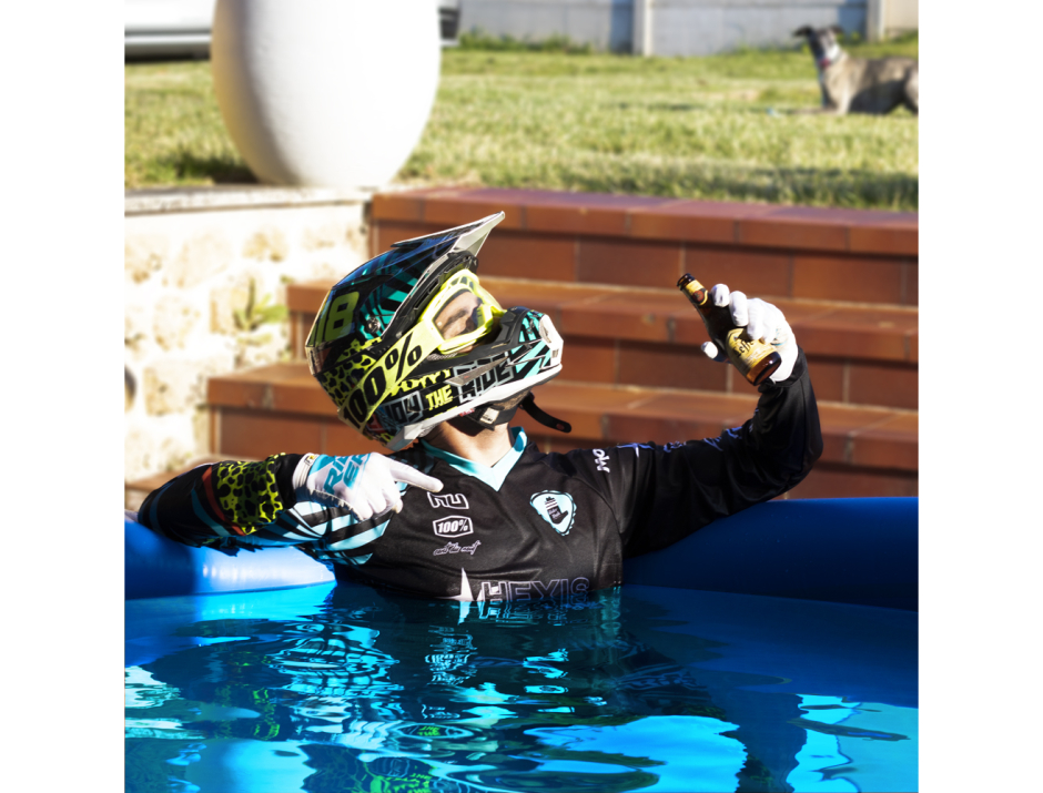 Gants motocross RiderUnik Rider White 3