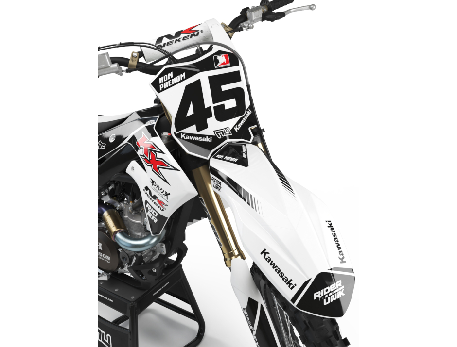 KIT DECO MOTOCROSS KAWASAKI DBY WHITE 3