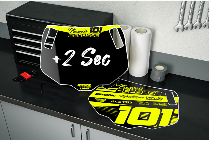 Panneau RiderUnik Def fluo personnalisable