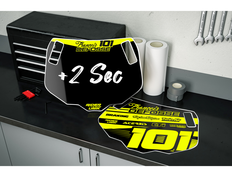 Panneau RiderUnik Def fluo personnalisable 1
