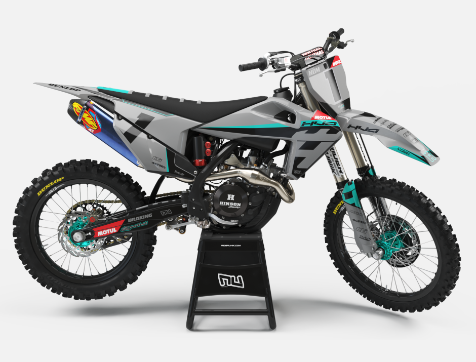 KIT DECO MOTOCROSS HUSQVARNA CORP GREY 1