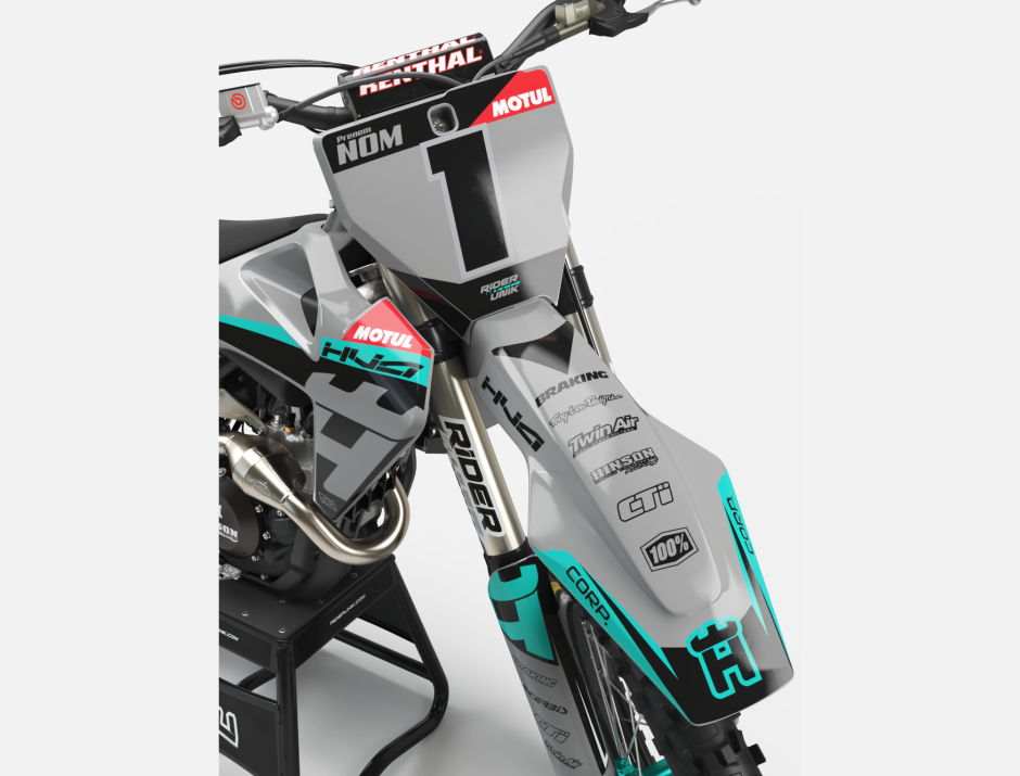 KIT DECO MOTOCROSS HUSQVARNA CORP GREY 3