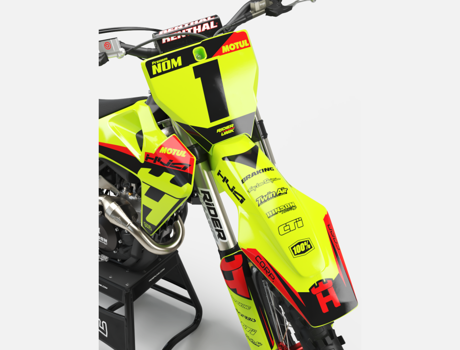 KIT DECO MOTOCROSS HUSQVARNA CORP FLUO 3