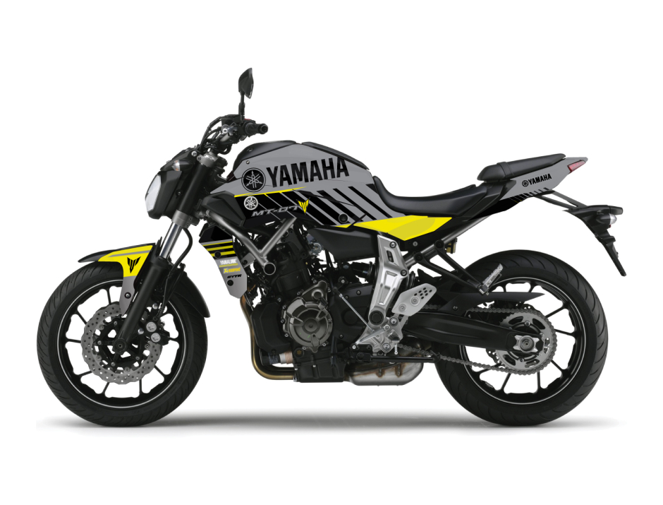 KIT DECO YAMAHA MT 07 RACE JAUNE 1