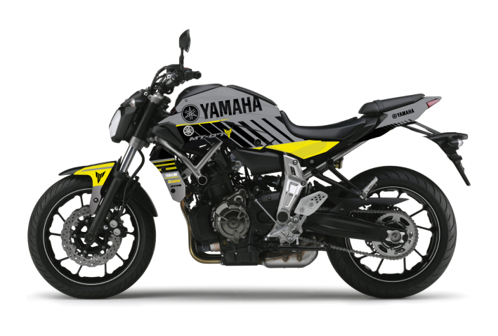 KIT DECO YAMAHA MT 07 RACE JAUNE