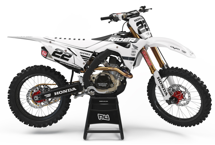 KIT DECO MOTOCROSS CR/CRF RIDE WHITE