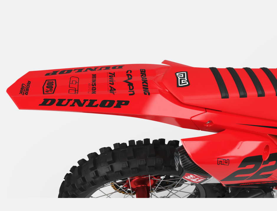 KIT DECO MOTOCROSS CR/CRF RIDE RED BLACK 2