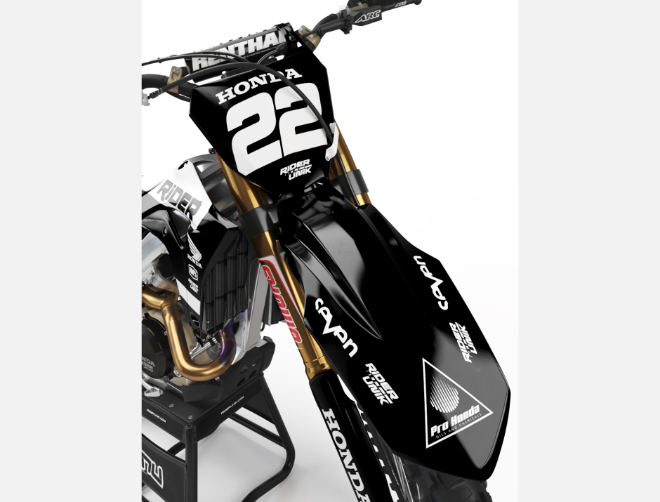 KIT DECO MOTOCROSS CR/CRF RIDE BLACK 3