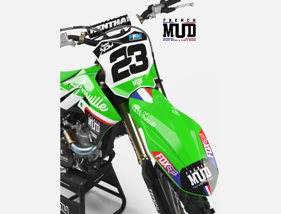 KIT DECO MOTOCROSS KAWASAKI FRENCH MUD 3