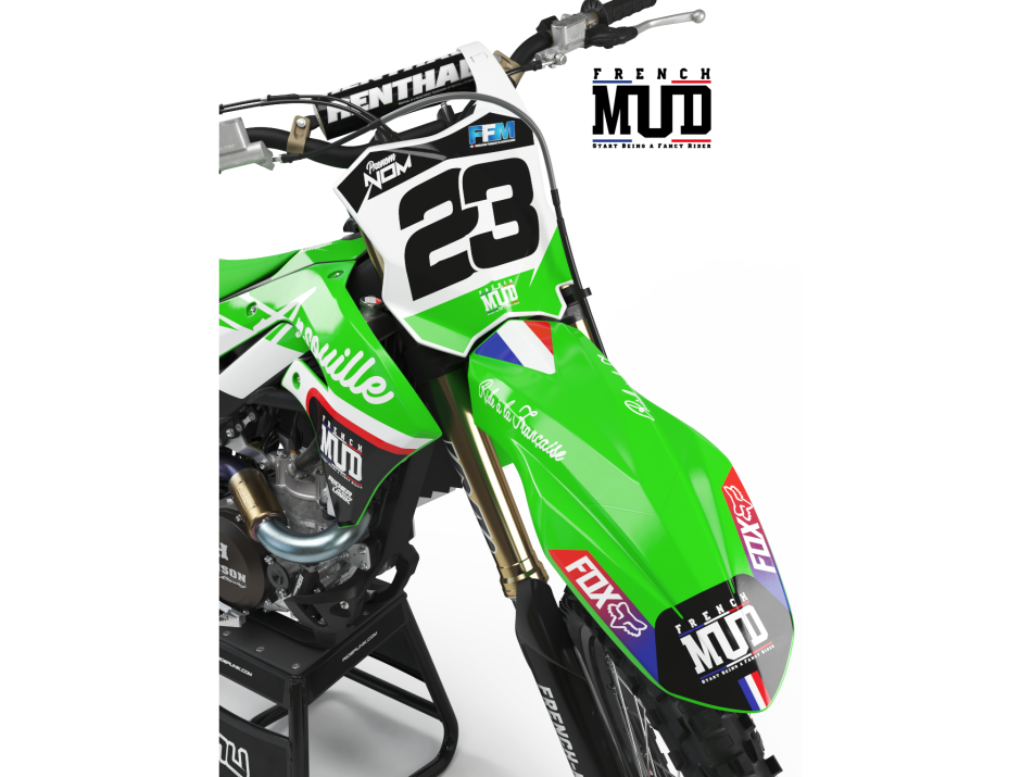 KIT DECO MOTOCROSS KAWASAKI FRENCH MUD 3
