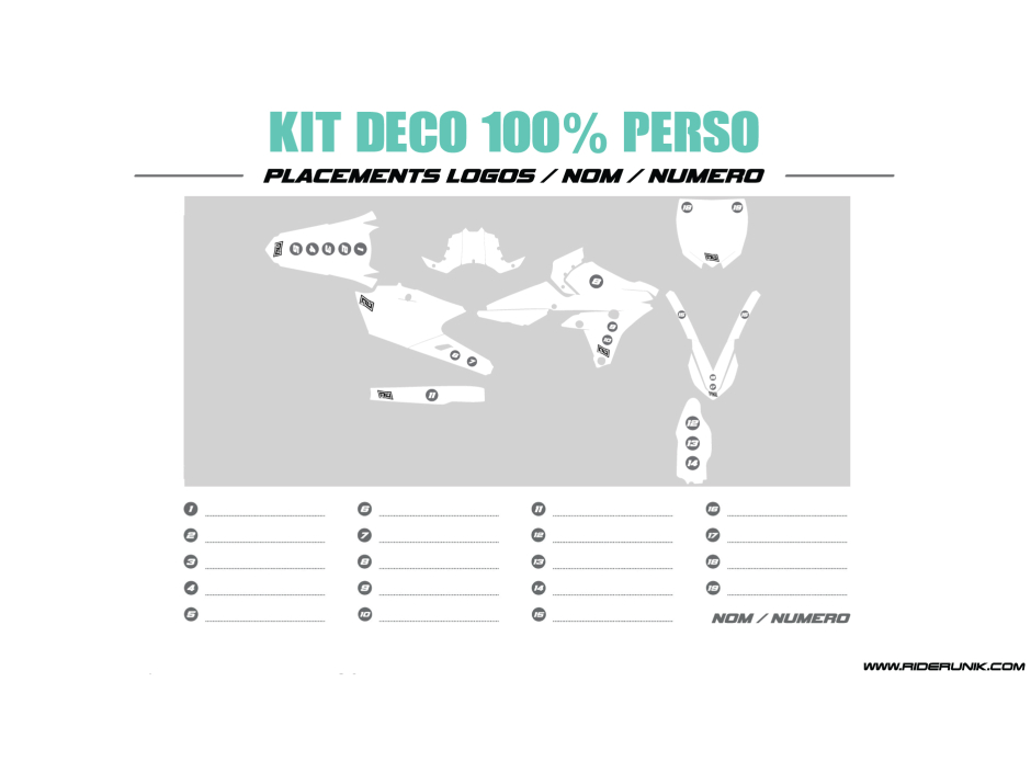 KIT DECO MOTOCROSS YZ/YZF/WR/WRF BUBBS 2