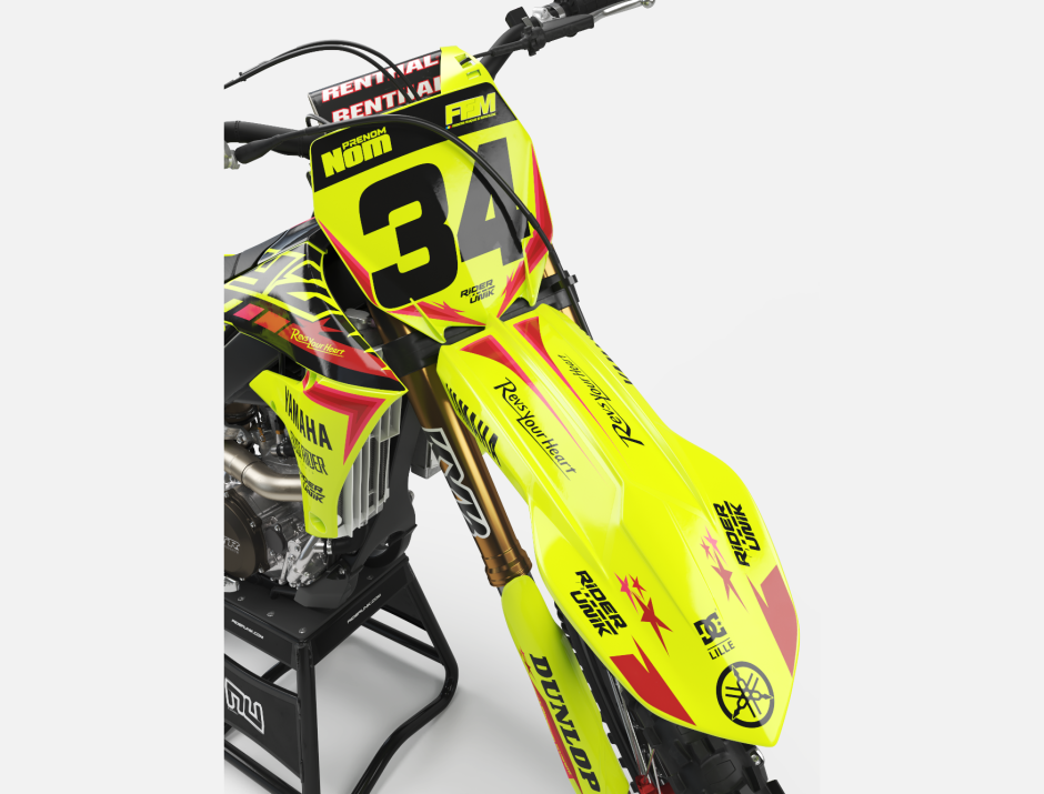 KIT DECO MOTOCROSS YZ/YZF STARS FLUO 3