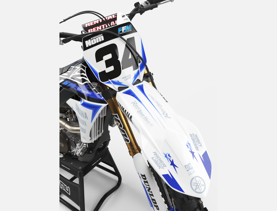 KIT DECO MOTOCROSS YZ/YZF STARS W BLUE 3