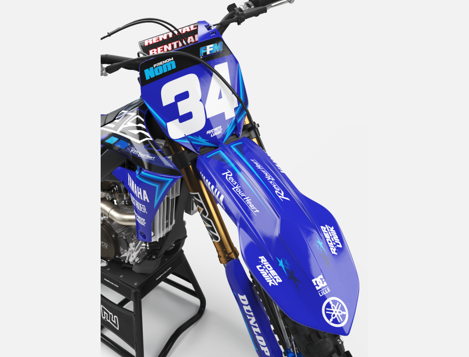 KIT DECO MOTOCROSS YZ/YZF STARS BLUE 3