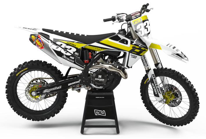 KIT DECO MOTOCROSS HUSQVARNA OFF YELLOW