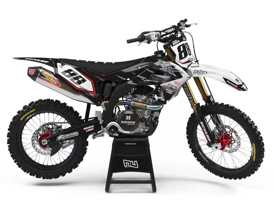 KIT DECO MOTOCROSS KAWASAKI TANO WHITE 1