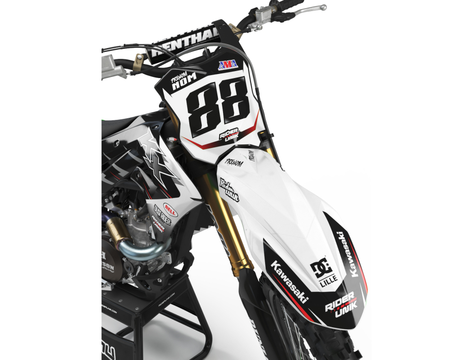 KIT DECO MOTOCROSS KAWASAKI TANO WHITE 3