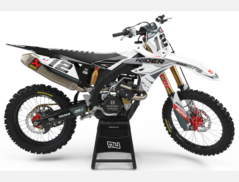 KIT DECO MOTOCROSS SUZUKI TUCK GREY 1