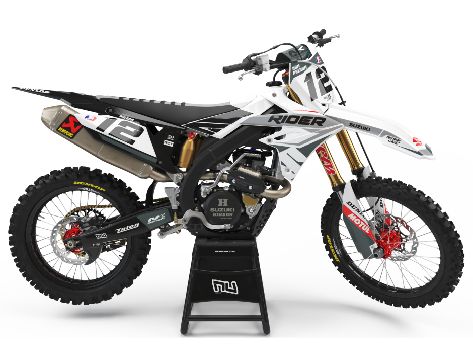 KIT DECO MOTOCROSS SUZUKI TUCK GREY 1